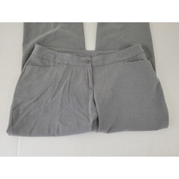 Lane Bryant Womens Pants 16 Average Straight Leg Gray Poly Blend Office GRA36E - Picture 3 of 7